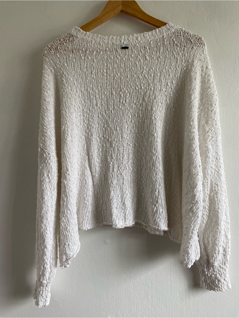 O’Neill Seaport Textured Dotted Slouchy Sweater Size M beachy - Picture 8 of 9